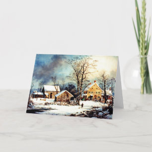 Kallets snömorgon helgkort