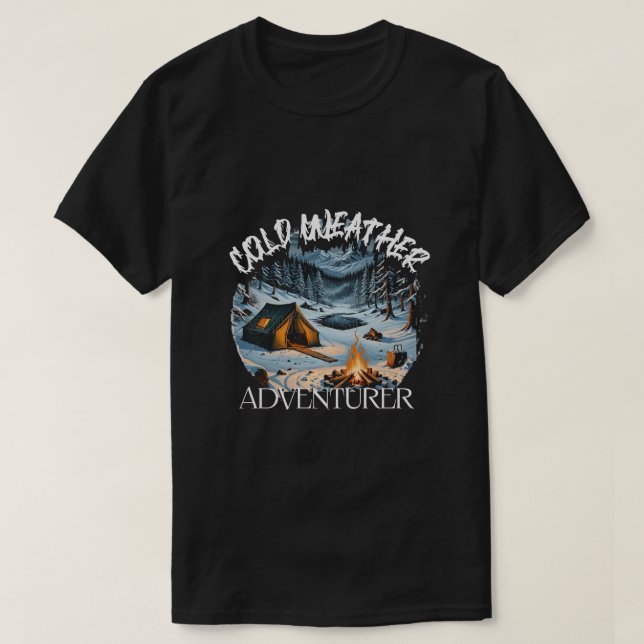 Kallets vädercampingentusiastskjorta. t shirt (Design framsida)