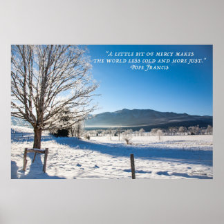 Kallets vinterdag och barmhärtighet poster