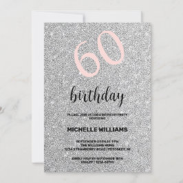  kallgrafi för silver Glitter Inbjudningar