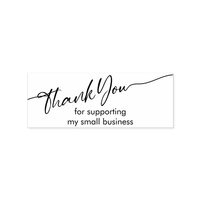 Kalligrafbildande Tack Stämpel (Tryck)