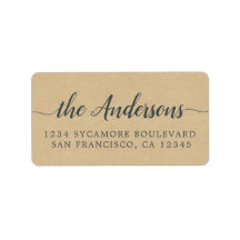 Kalligraffamiljen Namn Kraft Papprare Returadress