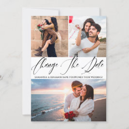 Kalligraffotot Bröllop ändrar datum Spara Datumet