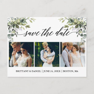 Kalligrafi 3 fotoeneri Spara datum Vykort