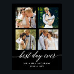 Kalligrafi 4 Foto Bröllop, bästa dagen någonsin Poster<br><div class="desc">Modern kalligrafi,  bästa dagen någonsin 4 fotot Bröllop Poster</div>