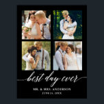 Kalligrafi 4 Foto Bröllop, bästa dagen någonsin Poster<br><div class="desc">Modern kalligrafi,  bästa dagen någonsin 4 fotot Bröllop Poster</div>