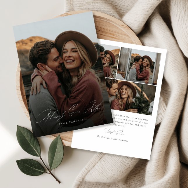 Kalligrafi - allt efter julfoto julkort (Skapare uppladdad)