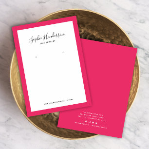 Kalligrafi Anpassningsbar Gräns Färg Öarring Visni Visitkort