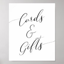 Kalligrafi - babyvykort och presentkort