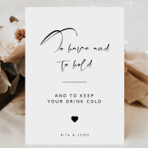 Kalligrafi Bröllop att ha och att behålla dryckest