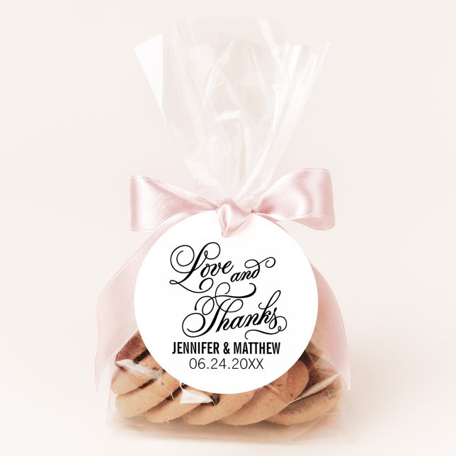 Kalligrafi Bröllopspar - Kärlek och Tacksamhet Självfärgande Stämpel (Skapare uppladdad)