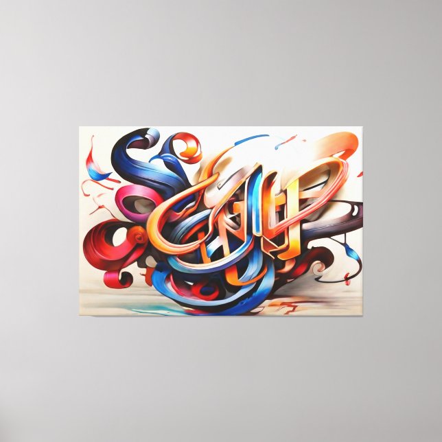 Kalligrafi Canvastryck (Framsida)