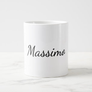 Kalligrafi Elegant Enkel Namn Jumbo Mugg