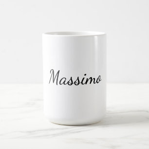 Kalligrafi Elegant Enkel Namn Kaffemugg