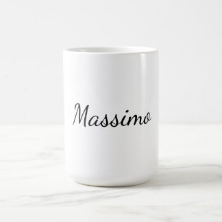 Kalligrafi Elegant Enkel Namn Kaffemugg