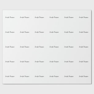 Kalligrafi Elegant Enkel Namn Presentpapper