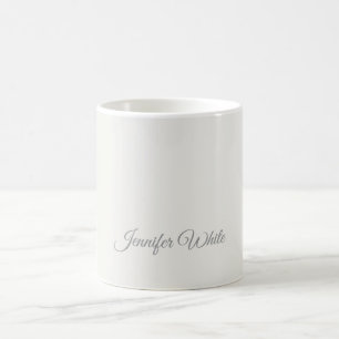 Kalligrafi Elegant Pastell Färg Djärv Retro Kaffemugg