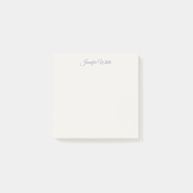 Kalligrafi Elegant Pastellfärg Djärv Retro Post-it Block (Framsida)