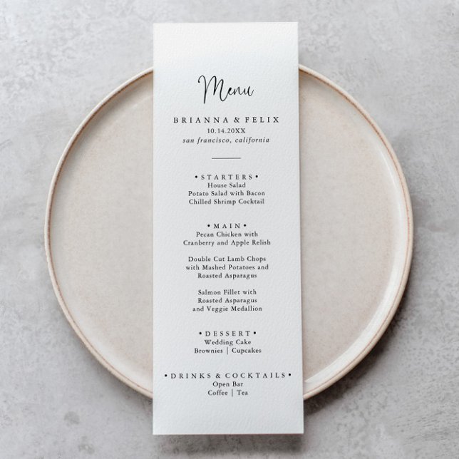 Kalligrafi Elegant Skriptinnermeny Meny (Skapare uppladdad)