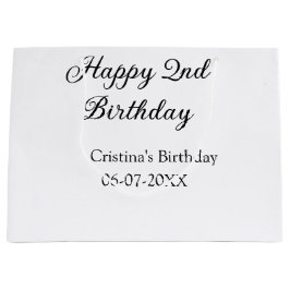 kalligrafi enkel minimal andra lycklig-födelsedag