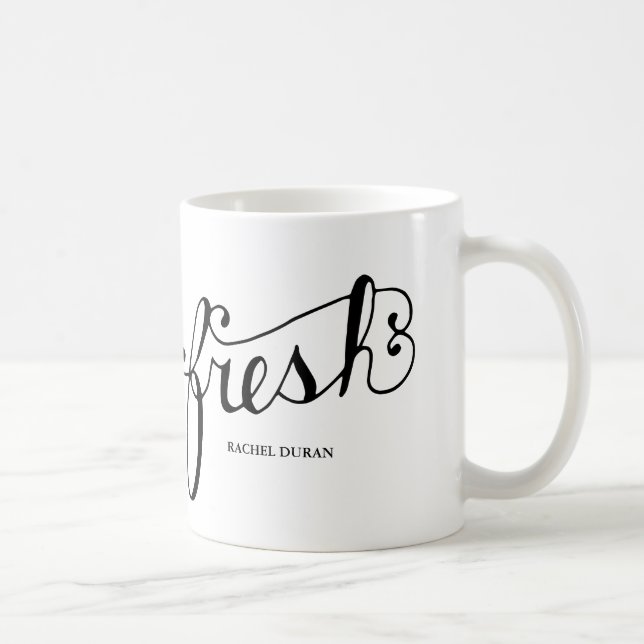 kalligrafi färsk kaffemugg (Höger)