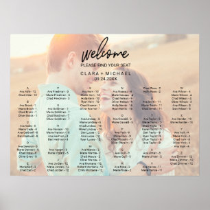 Kalligrafi Fäst foto-sittdiagram Poster