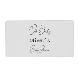 Kalligrafi för babykläder med enkel Grått-Elegant Fraktsedel