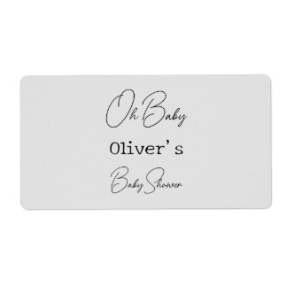 Kalligrafi för babykläder med enkel Grått-Elegant Fraktsedel