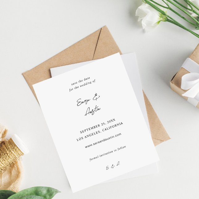 Kalligrafi för budgetMOD Spara datum (Skapare uppladdad)