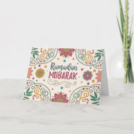 Kalligrafi för hälsningskort Ramadan Mönster Helgkort