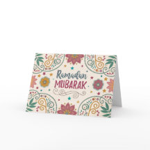 Kalligrafi för hälsningskort Ramadan Mönster