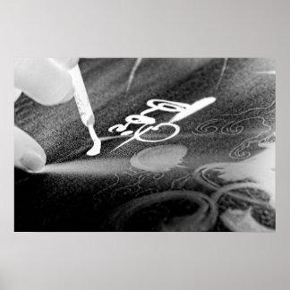 Kalligrafi - fotonegativa poster