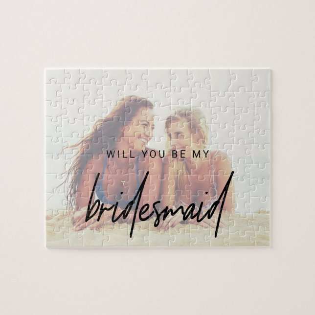 Kalligrafi | Frieri av Photo Bridesmaid Pussel (Horisontell)