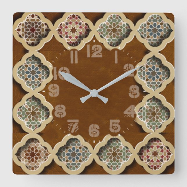 Kalligrafi Fyrkantig Klocka (Framsida)