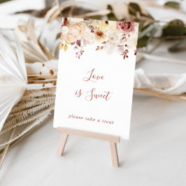 Kalligrafi, graciös Blommigt Kärlek är ett svalt t Poster