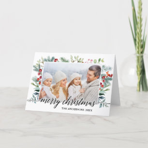 Kalligrafi Grey-julklapp Helgkort