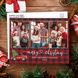 Kalligrafi Heart Play 3 Fotojul Lastbil Vykort