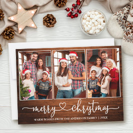 Kalligrafi Heart Wood 3 Photo God jul Julkort