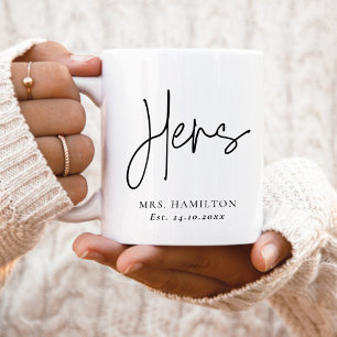 Kalligrafi Hers Gift Mugg Jumbo Mugg
