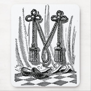 Kalligrafi i mjältsymboler Brev M Musmatta