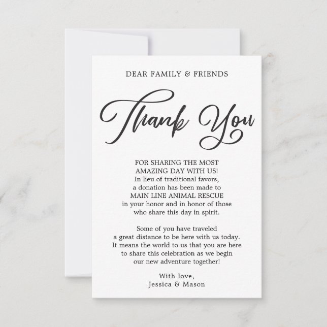 Kalligrafi i stället för favoritplatskort i Tacken Meddelande (Framsida)