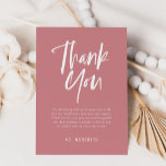 Kalligrafi Kön Neutral babystötare Tack Kort<br><div class="desc">Kalligrafi Kön Neutral Baby Shower tack vare ditt kort har en roligt och modern kalligrafi på fet,  solid färg.</div>