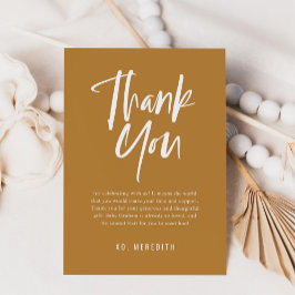 Kalligrafi Kön Neutral babystötare Tack Kort