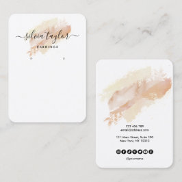 Kalligrafi konsthandling visning kort beige