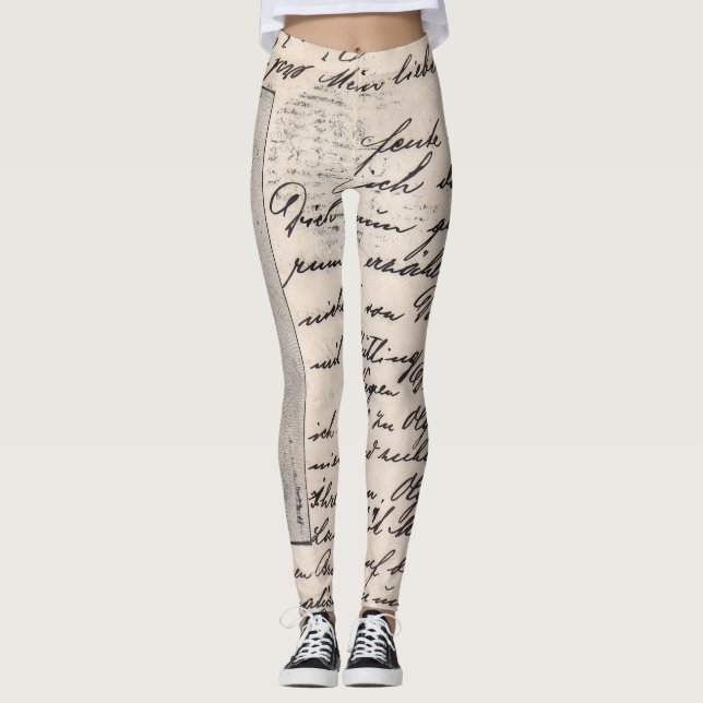 Kalligrafi Leggings (Framsida)