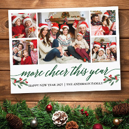 Kalligrafi mer Chef detta år 5 fotoGrönt Vykort