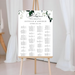 Kalligrafi Minimalistiskt alfabetiskt sittningssch Poster