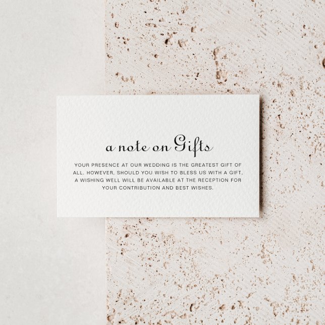 Kalligrafi - minimalistiskt Bröllop-fiskekälla Tilläggskort (Skapare uppladdad)