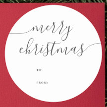 Kalligrafi - minimalistiskt God jul Gift