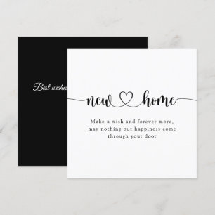 Kalligrafi Minimalt nytt hemmabioport Tack Kort